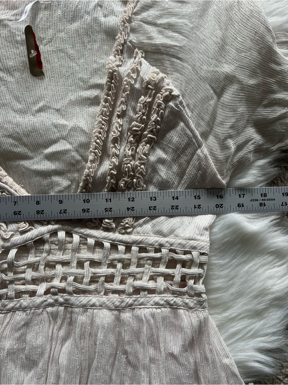 Free People Seraphina Metallic Ruffles
Lattice Cutouts Maxi Dress size S $350 - Picture 11 of 12